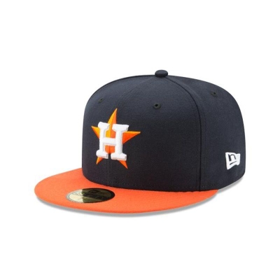 Blue Houston Astros Hat - New Era MLB Authentic Collection 59FIFTY Fitted Caps USA2601739